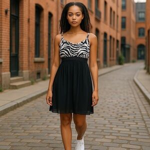 𝅺SWEET Storm Sassy Spaghetti Strap Dress Size 16W Beautiful ❤️